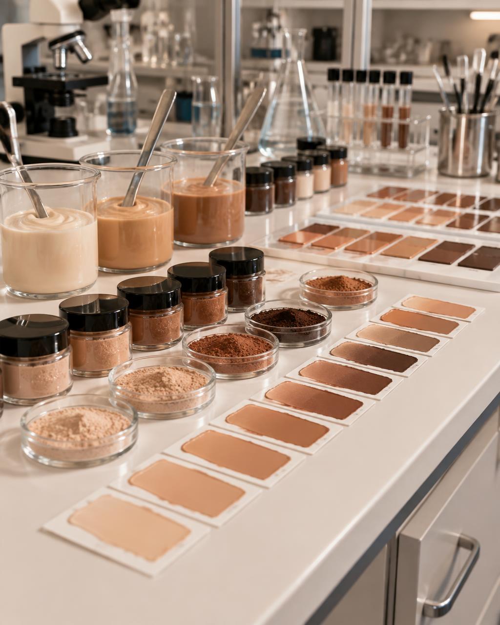 Laboratory product development and shade matching